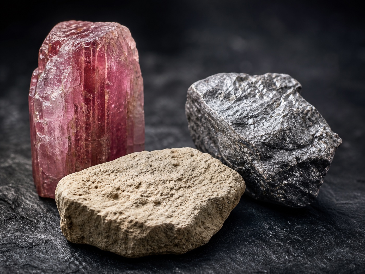 Les trois pierres naturelles